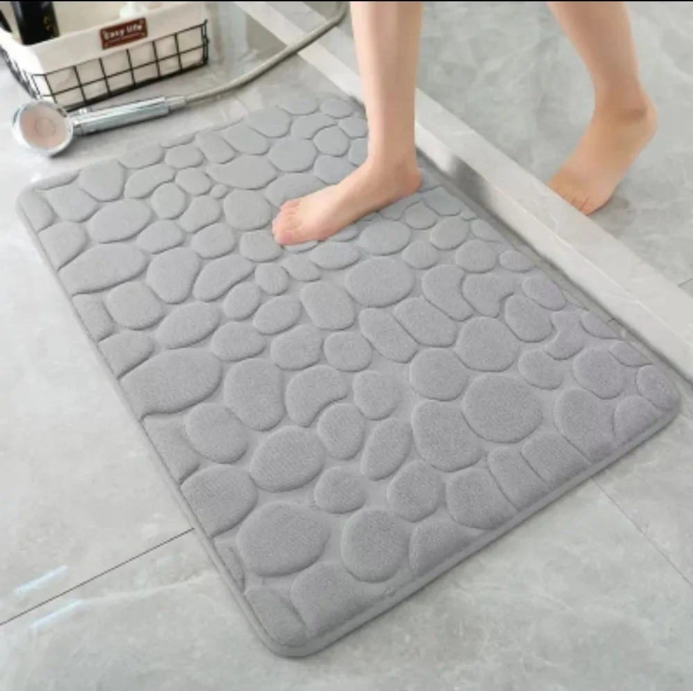 1pc Memory Foam Bathroom Mat - Soft & Comfortable Non-Slip Carpet for Home Decor